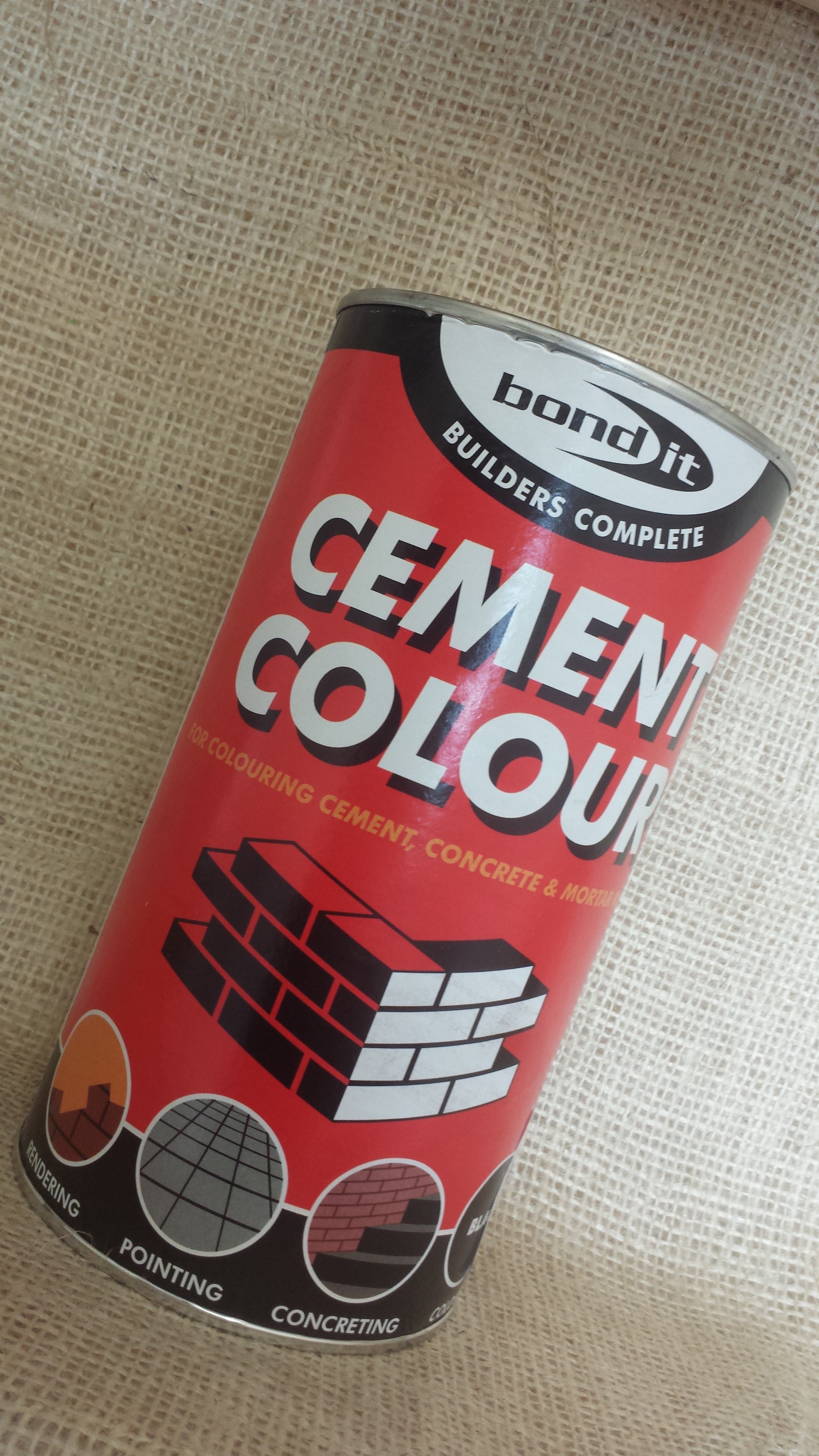 Bond It Cement Dye Pigment Concrete Colour Powder Render Mortar